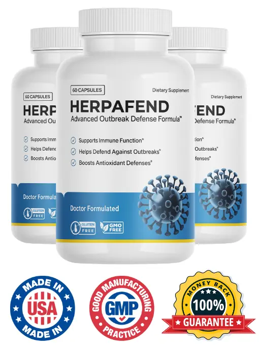 Herpafend Bottles - Herpes Outbreak Defense Supplement